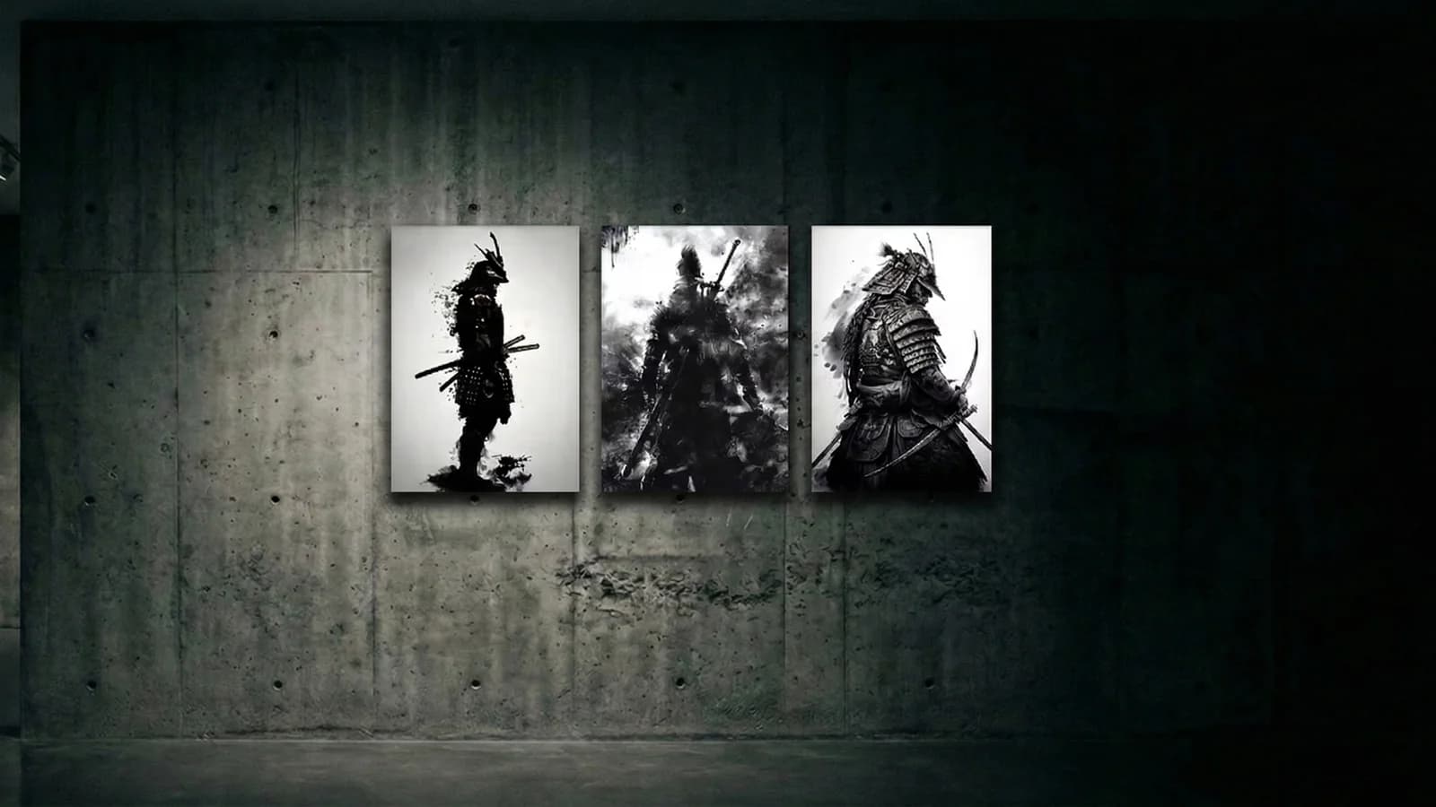 Samurai Warrior Triptych