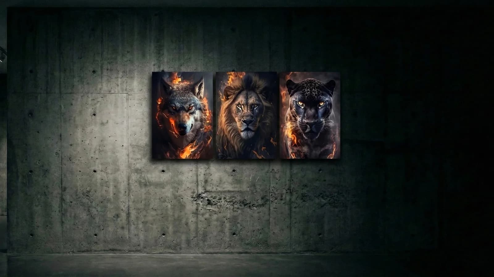Wildfire Predator Triptych